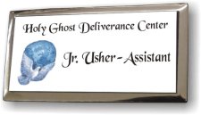 (image for) Holy Ghost Deliverance Center Executive White Silver Frame Badge