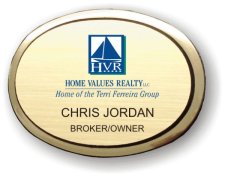(image for) Home Values Realty Executive Oval Gold Badge