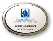 (image for) Home Values Realty Executive Oval Silver Badge