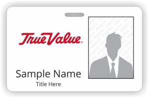 (image for) True Value Horizontal Photo ID Badge