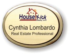 (image for) House Kick Realty Executive Oval Gold Badge