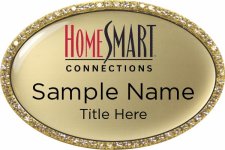 (image for) HomeSmart Connections Oval Bling Gold Badge