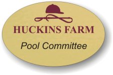 (image for) Huckins Farm Homeowners Trust Gold Shaped Badge