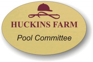 (image for) Huckins Farm Homeowners Trust Gold Shaped Badge