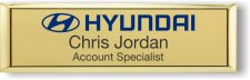 (image for) Hyundai Small Executive Gold Badge (Logo C)