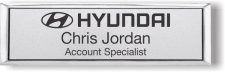 (image for) Hyundai Small Executive Silver Badge (Logo A)
