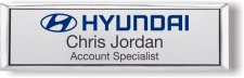 (image for) Hyundai Small Executive Silver Badge (Logo C)