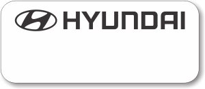 (image for) Hyundai White Logo Only Badge (Logo A)