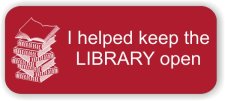 (image for) I Helped Keep the Library Open Red Badge
