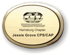 (image for) IAAP Executive Oval Gold Badge