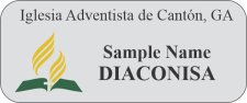 (image for) Iglesia Adventista de Canton Standard Silver Badge - DIACONISA