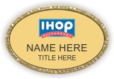 (image for) IHOP Gold Oval Bling Badge