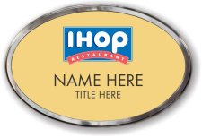 (image for) IHOP Gold Oval Polished Frame Prestige Badge