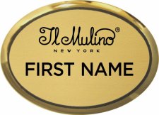 (image for) Il Mulino Oval Executive Gold Badge - Gold Background