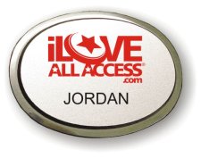 (image for) I love All Access Executive Oval Silver Badge