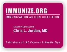 (image for) Immunization Action Coalition Fuschia Badge
