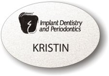 (image for) Implant Dentistry and Periodontics Silver Oval Badge