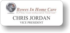 (image for) Bowes In Home Care White Badge