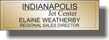 (image for) Indianaplolis Jet Center Small Executive Gold Badge