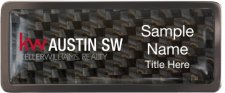 (image for) Keller Williams Austin SW Black Chrome Carbon Insert Badge