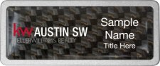 (image for) Keller Williams Austin SW Pebbled Prestige Carbon Insert Badge