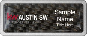 (image for) Keller Williams Austin SW Pebbled Prestige Carbon Insert Badge