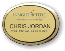 (image for) Insight Title Executive Oval Gold Badge