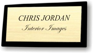 (image for) Interior Images Executive Gold Black Framed Badge