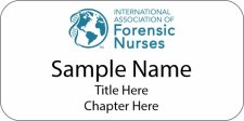 (image for) International Association of Forensic Nurses Standard White badge - Large