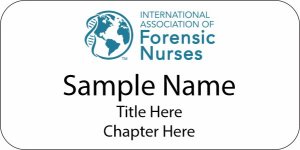 (image for) International Association of Forensic Nurses Standard White badge - Large