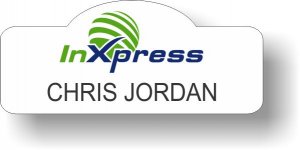 (image for) InXpress White Shaped Badge