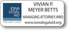 (image for) Iowa Legal Aid White Badge
