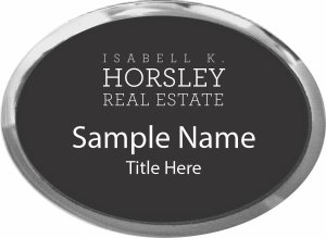 (image for) IsaBell K. Horsley Real Estate, Ltd Oval Executive Silver Other badge