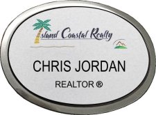 (image for) Island Coastal Realty Silver Oval Executive Badge