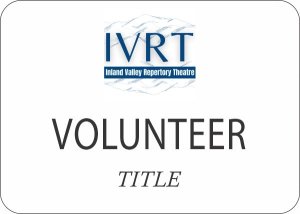 (image for) IVRT White Volunteer Badge