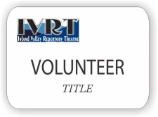 (image for) IVRT White Volunteer Badge