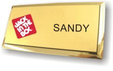 (image for) Jack In The Box Logo A Executive Gold Badge