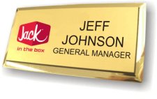 (image for) Jack In The Box Logo B Executive Gold Badge
