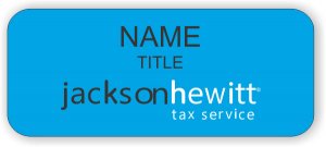 (image for) Jackson Hewitt Blue Badge - Reversed Layout