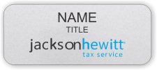 (image for) Jackson Hewitt Silver Badge - Reversed Layout