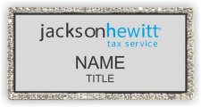 (image for) Jackson Hewitt Tax Service Silver Bling Badge