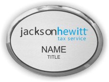 (image for) Jackson Hewitt Silver Oval Executive Badge