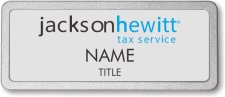 (image for) Jackson Hewitt Tax Service Silver Pebbled Frame Prestige Badge