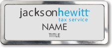 (image for) Jackson Hewitt Tax Service Silver Polished Frame Prestige Badge