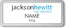 (image for) Jackson Hewitt Tax Service White Pebbled Frame Prestige Badge