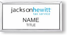 (image for) Jackson Hewitt White/Silver Executive Badge