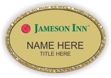 (image for) Jameson Inn Gold Oval Bling Badge