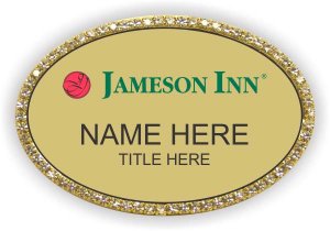 (image for) Jameson Inn Gold Oval Bling Badge