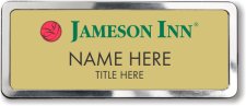 (image for) Jameson Inn Gold Prestige Badge with Polished Silver Frame