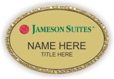 (image for) Jameson Suites Gold Oval Bling Badge